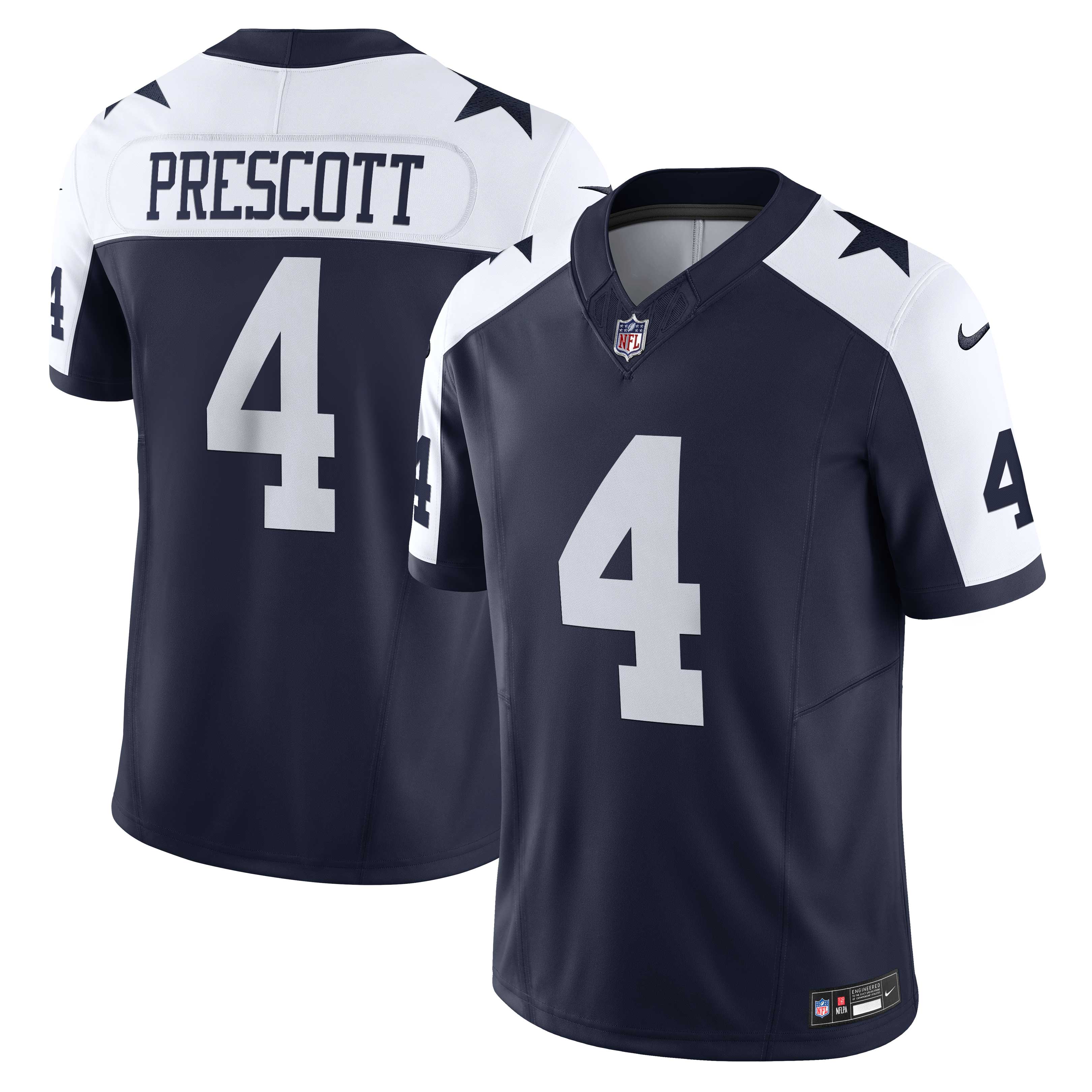 Dallas Cowboys Dak Prescott Navy Vapor F.U.S.E. Limited NFL Jersey Men's