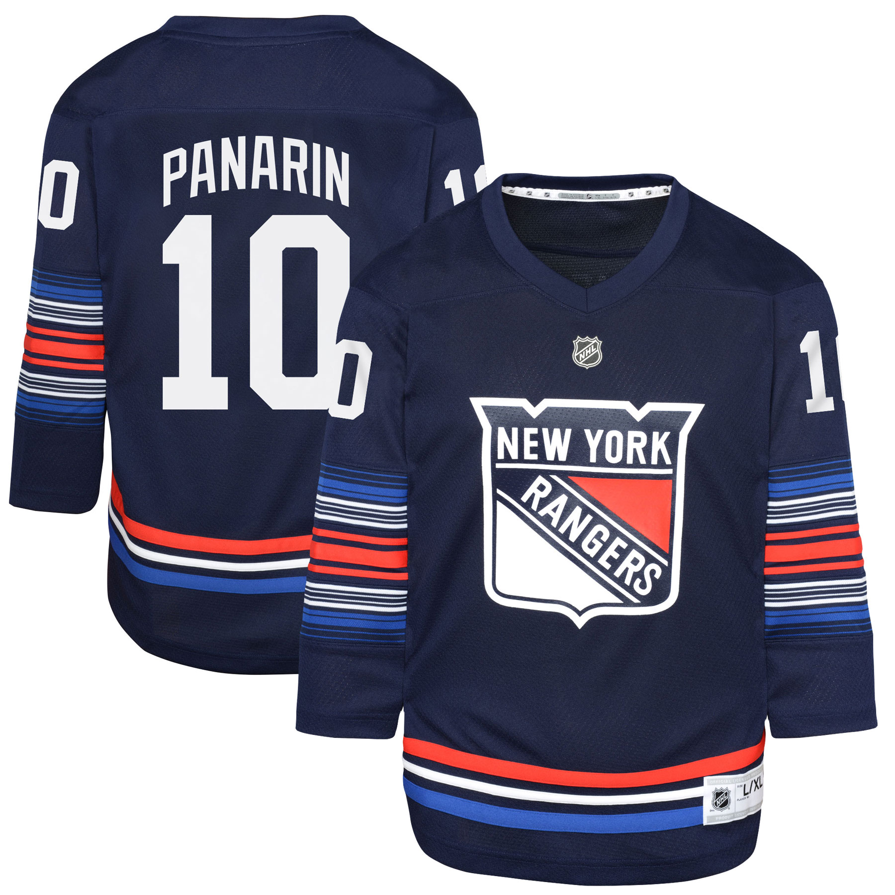 New York Rangers Artemi Panarin Navy Alternate Player NHL Jersey Youth
