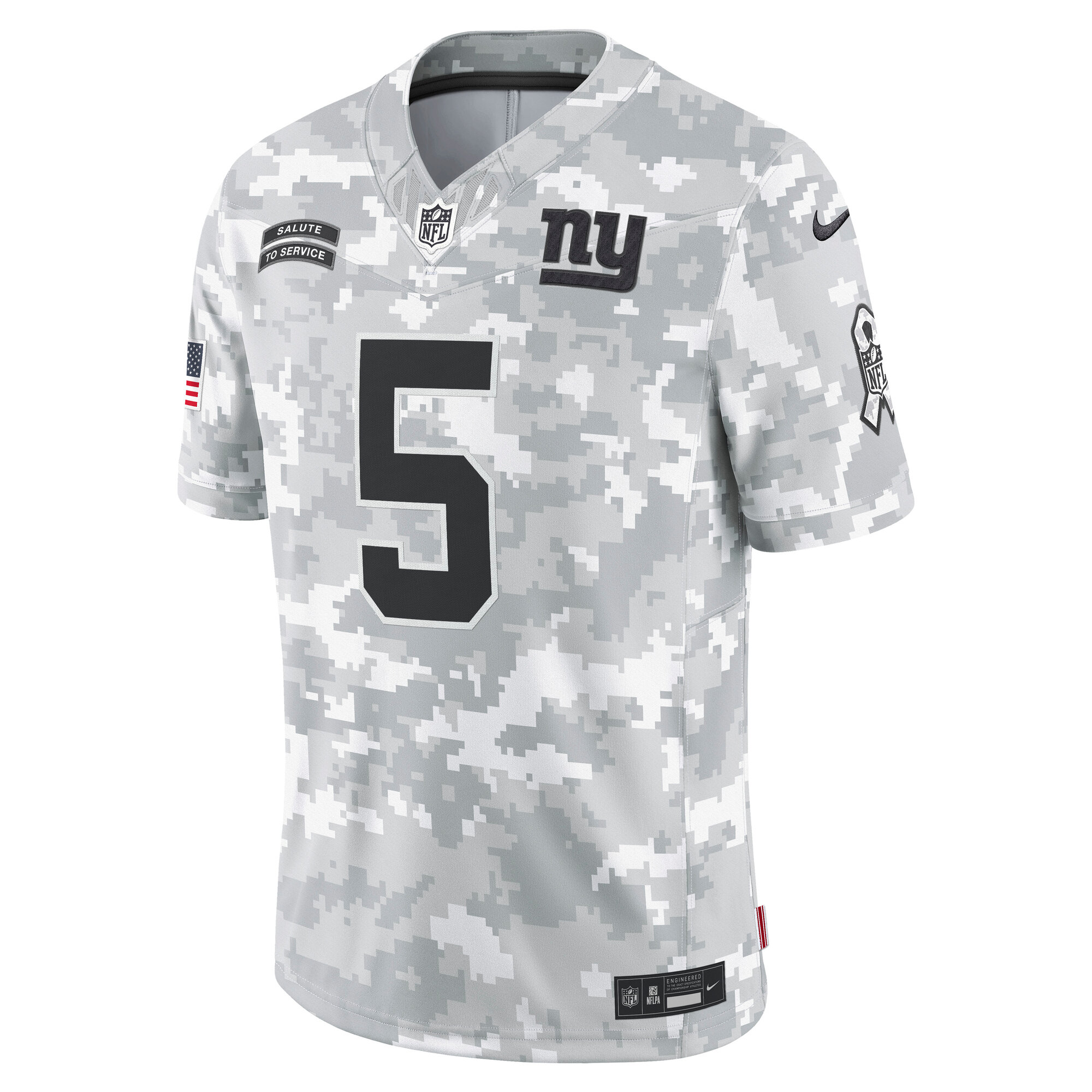 New York Giants Kayvon Thibodeaux Arctic Camo 2024 Salute to Service Limited NFL Jersey Men's