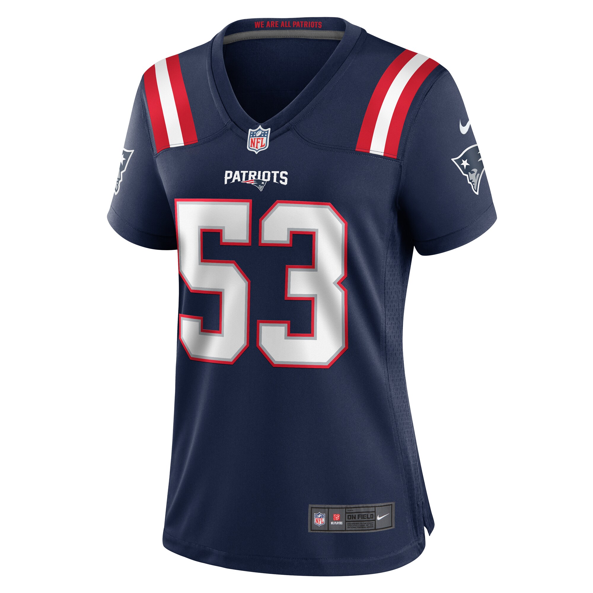 New England Patriots Christian Elliss Navy Game NFL Jersey Women's