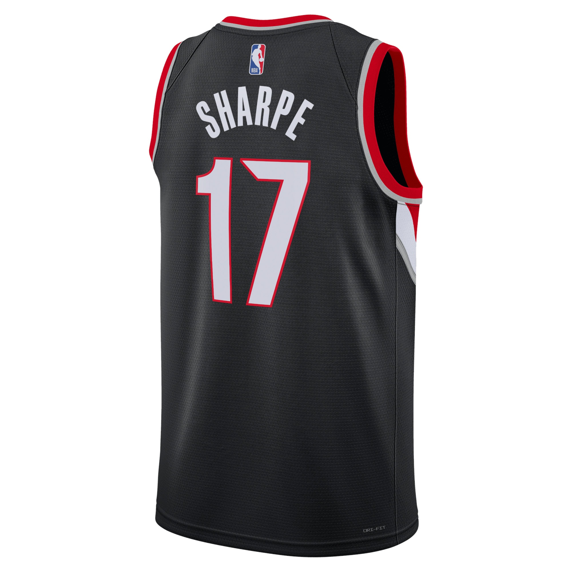 Portland Trail Blazers Icon Edition Swingman Black Shaedon Sharp Unisex NBA Jersey Unisex