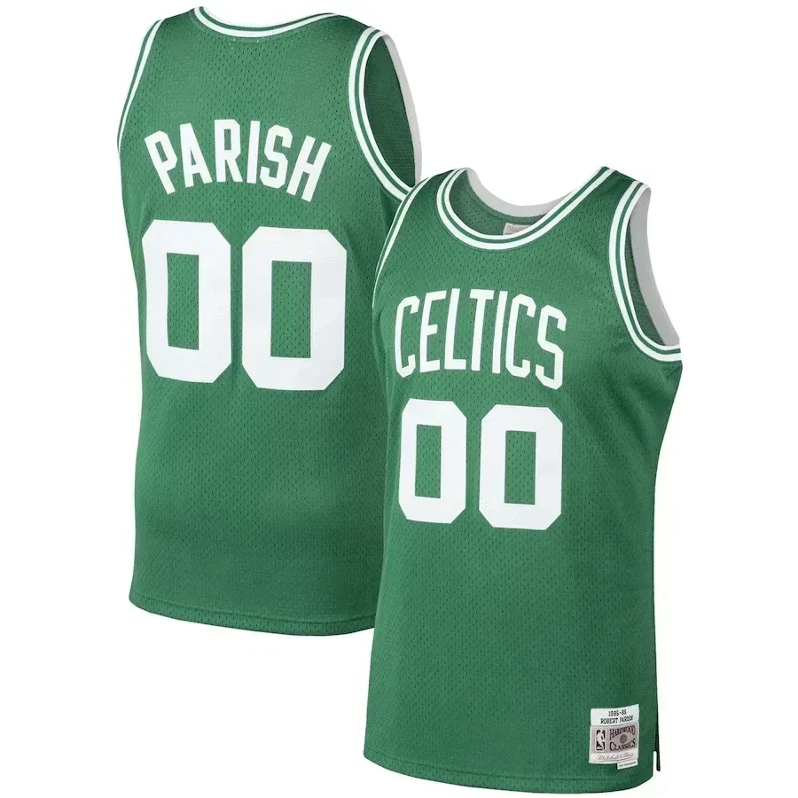 Robert Parish Boston Celtics Mitchell Ness 1985-86 Hardwood Classics Swingman Player Kelly Green NBA Jersey Men's