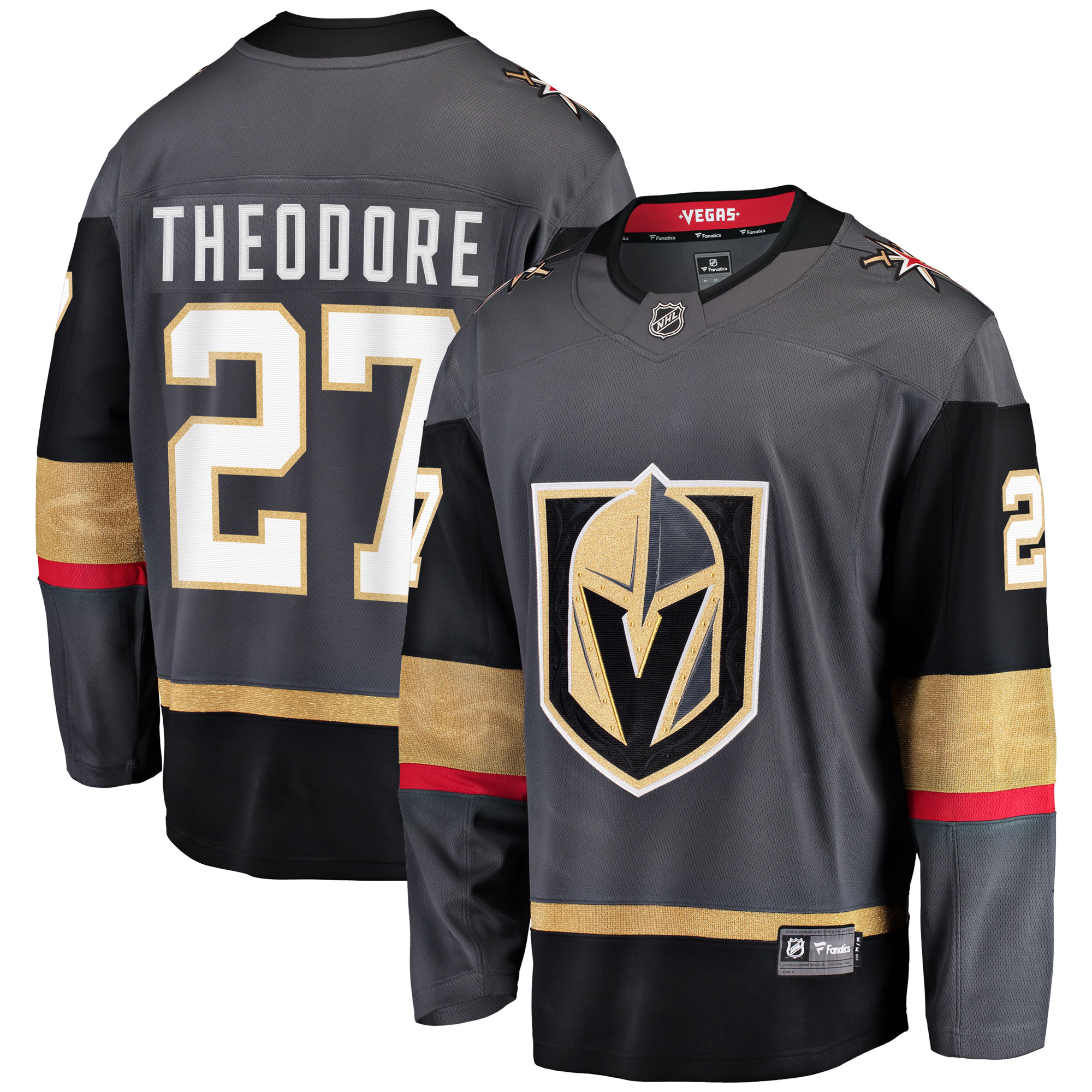 Vegas Golden Knights Shea Theodore Gray Alternate Breakaway Player NHL Jersey Men's