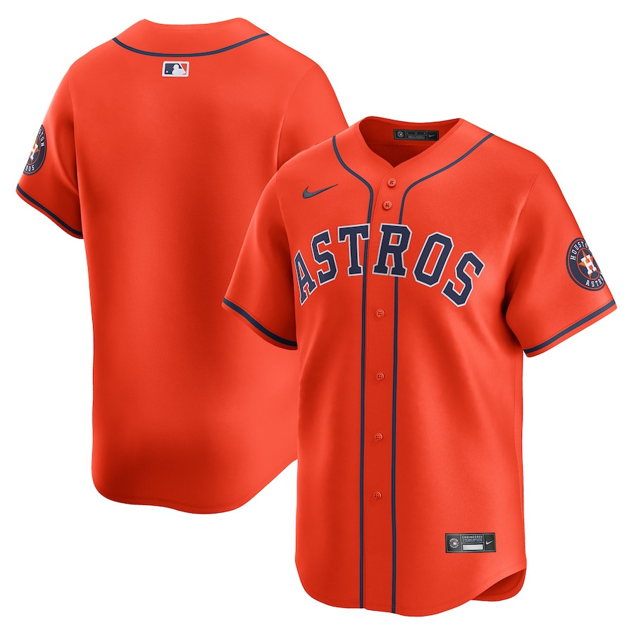 Houston Astros Alternate Limited Orange MLB Jersey Men's