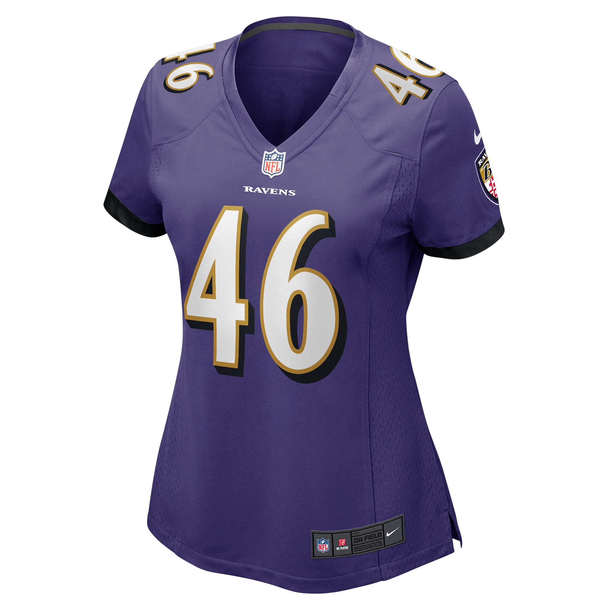 Baltimore Ravens Nick Moore Purple Game Player NFL Jersey Women's