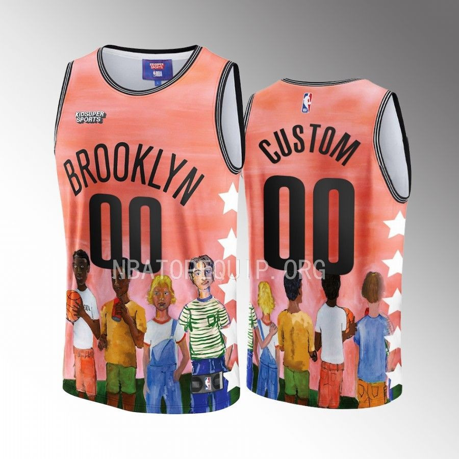 Custom Brooklyn Nets KidSuper Studio Unisex Hometown NBA Jersey Unisex