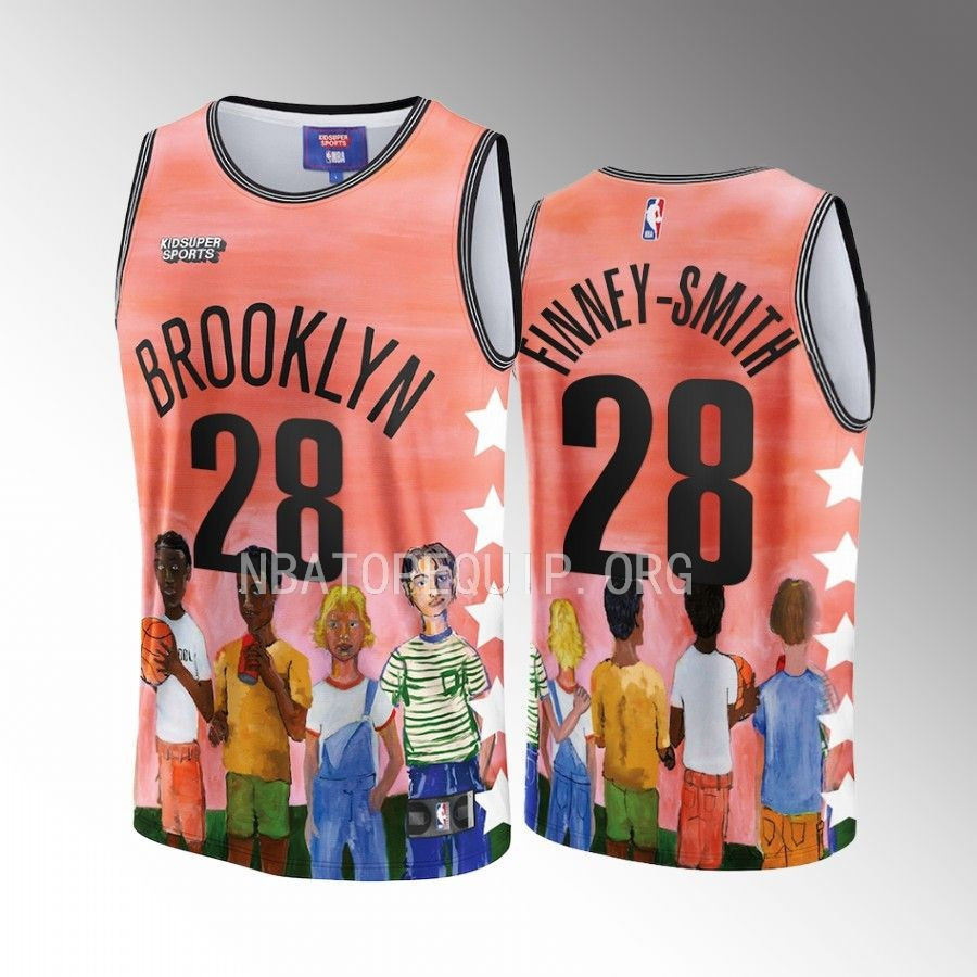 Dorian Finney-Smith 28 Brooklyn Nets KidSuper Studio Unisex Hometown NBA Jersey Unisex