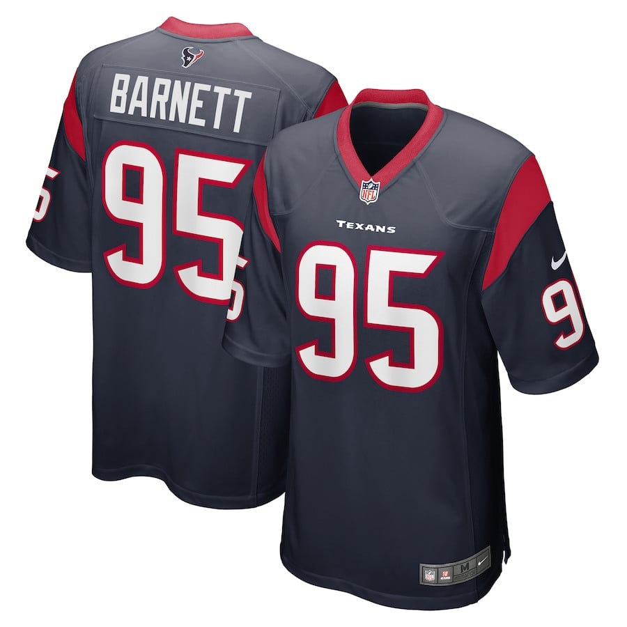 Derek Barnett 95 Houston Texans Game Navy NFL Jersey Men's