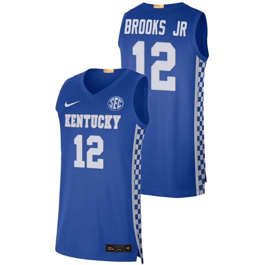 Keion Brooks Jr. 12 Royal Kentucky Wildcats 2023 College NCAA Jersey Men's