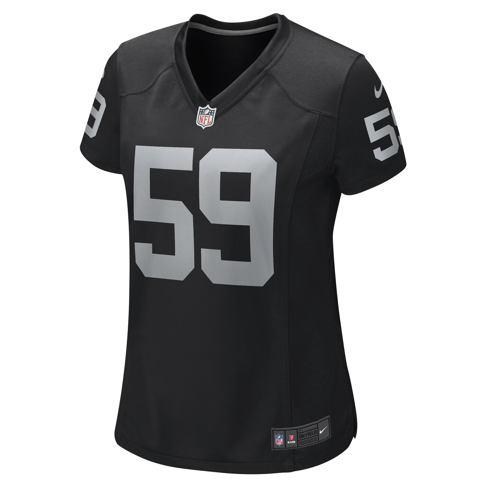 Las Vegas Raiders Luke Masterson Black Game Player NFL Jersey Women's