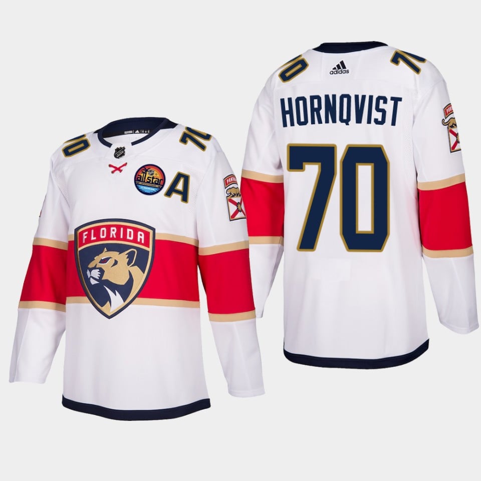 Patric Hornqvist 70 Florida Panthers 2023 All Star Patch Away White NHL Jersey Men's