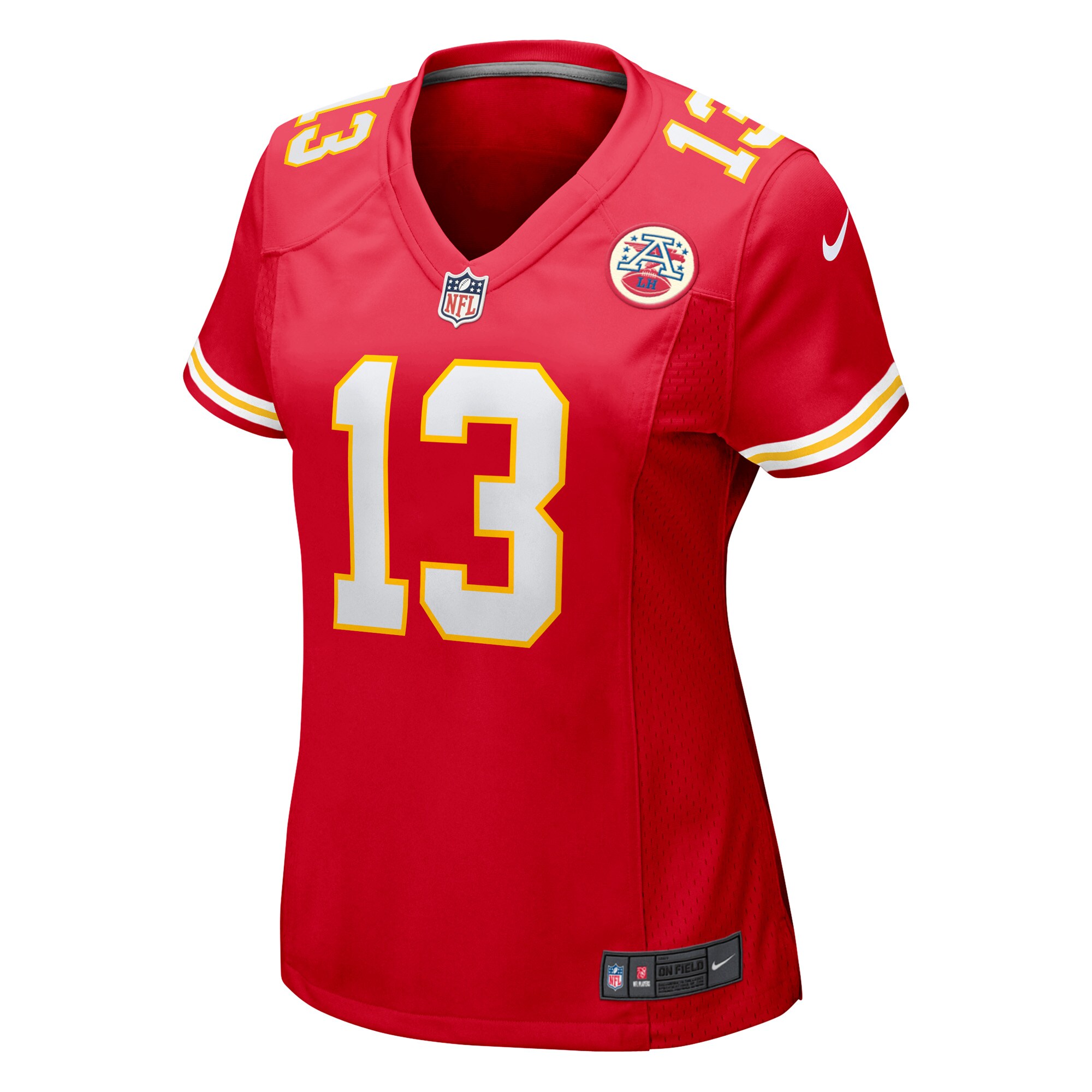 Kansas City Chiefs Nazeeh Johnson Red Game Player NFL Jersey Women's