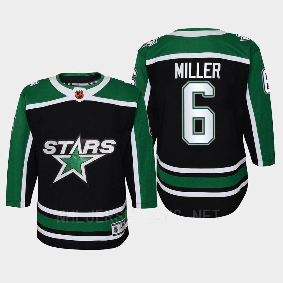 Colin Miller 6 Dallas Stars 2022 Special Edition 2.0 Retro Black NHL Jersey Youth