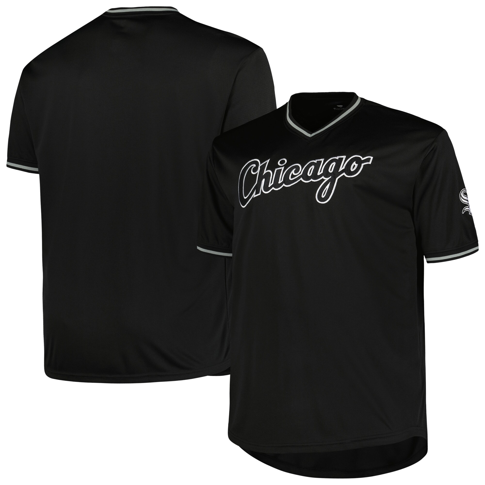 Chicago White Sox Profile Black Big Tall Pop Fashion MLB Jersey Men's