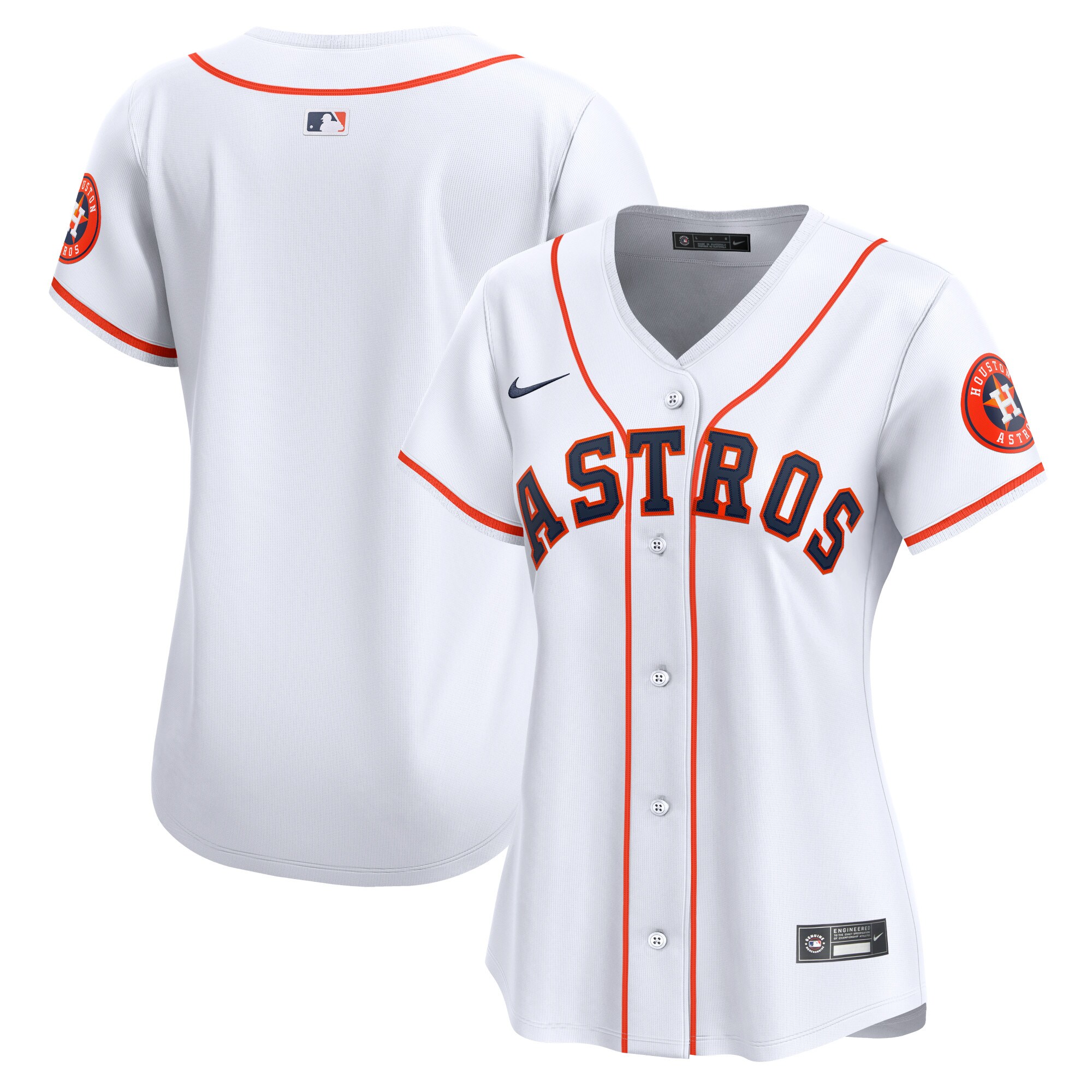 Houston Astros White Home Limited MLB Jersey Women's