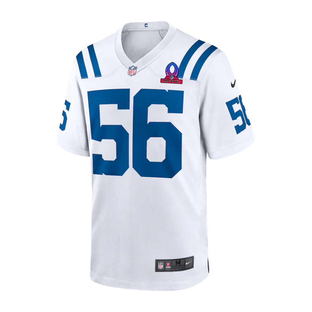 Quenton Nelson 56 Indianapolis Colts 2025 Pro Bowl Patch Game White NFL Jersey Men's
