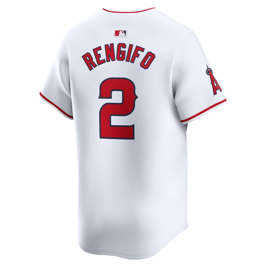 Luis Rengifo 2 Los Angeles Angels Home Limited Player White MLB Jersey Men's