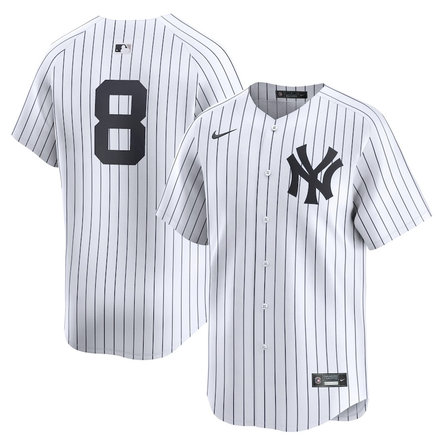 Yogi Berra 8 New York Yankees Home Limited Player White MLB Jersey Men's