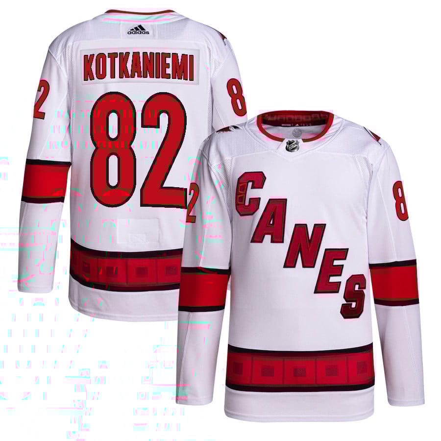 Jesperi Kotkaniemi 82 Carolina Hurricanes Away Primegreen White NHL Jersey Men's