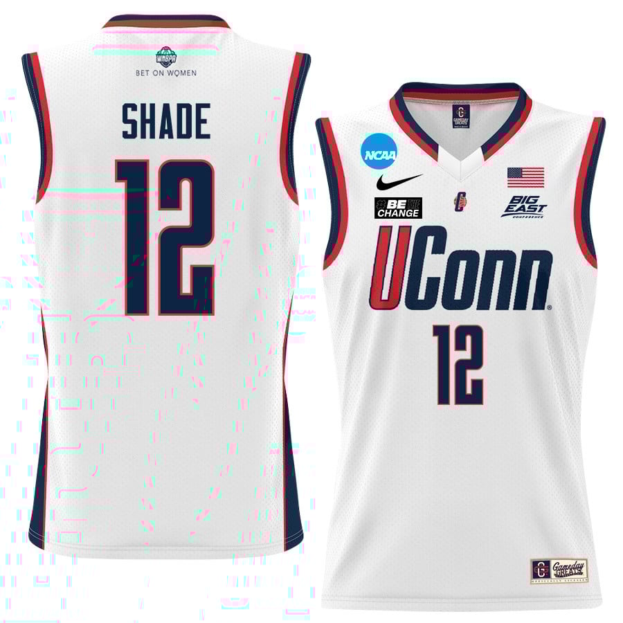 Ashlynn Shade 12 UConn Huskies 2024 White Unisex NCAA Jersey Unisex