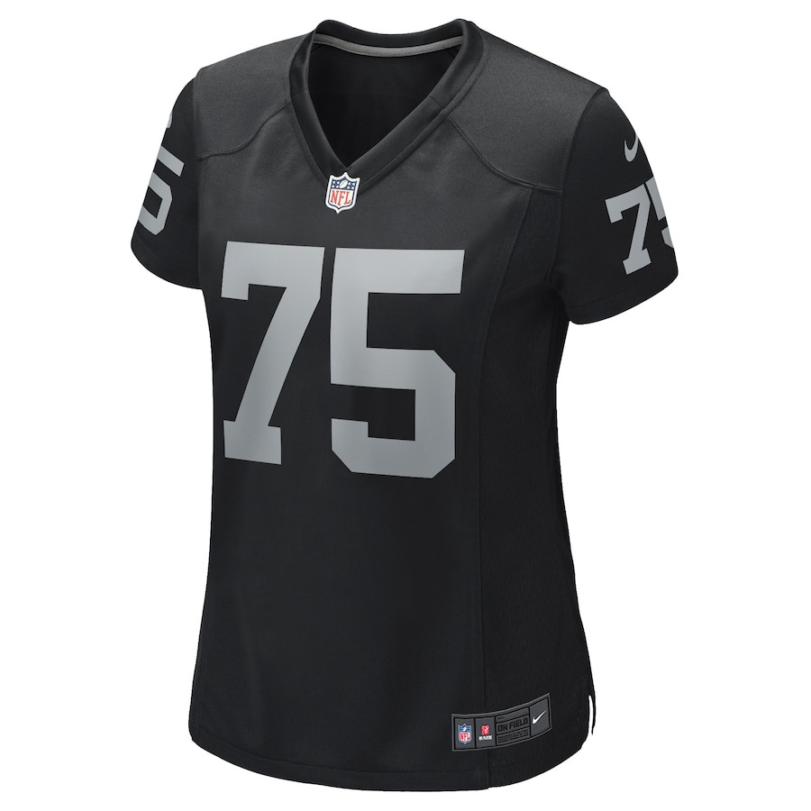 Howie Long 75 Las Vegas Raiders Game Retired Black NFL Jersey Women's