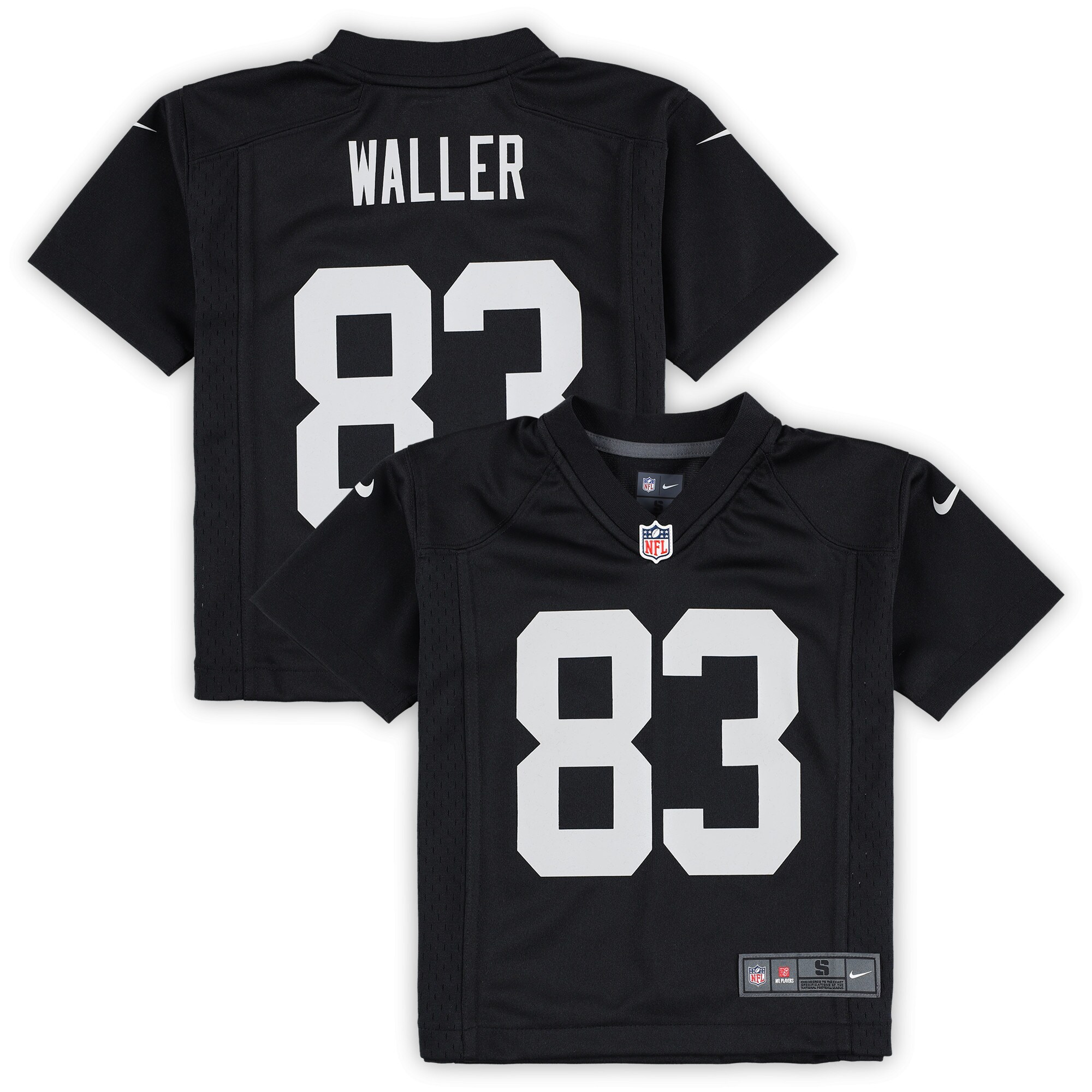 Preschool Las Vegas Raiders Darren Waller Black Game NFL Jersey Men's