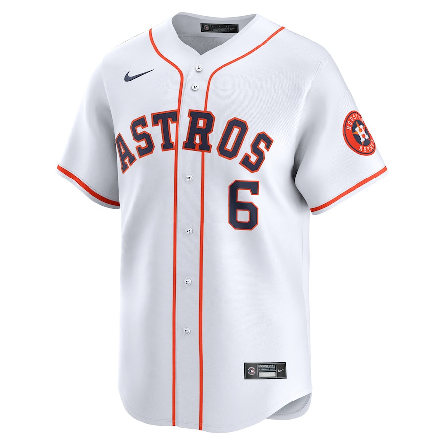 Jake Meyers 6 Houston Astros Home Limited Player White MLB Jersey Men's
