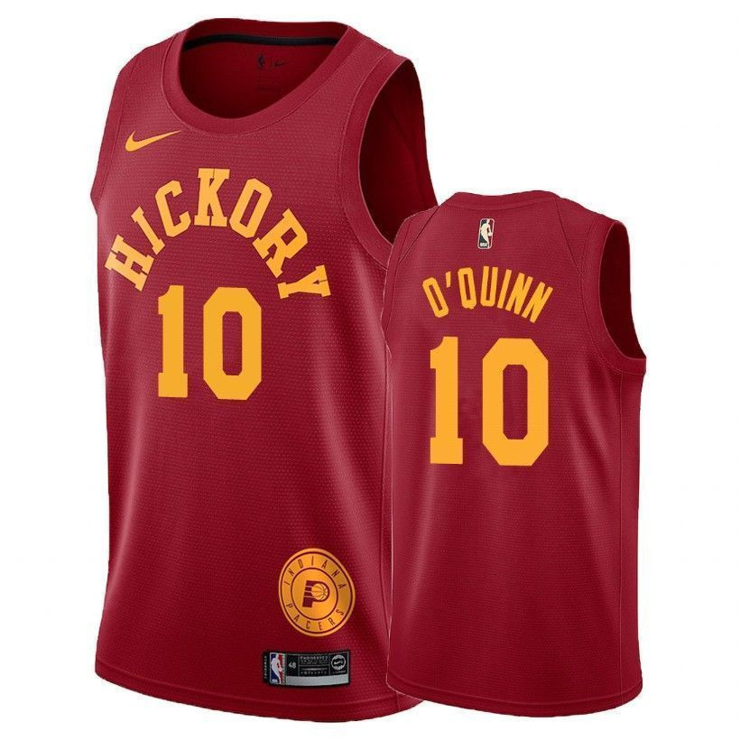 Indiana Pacers Kyle O'quinn 10 Hardwood Classics Red NBA Jersey Men's