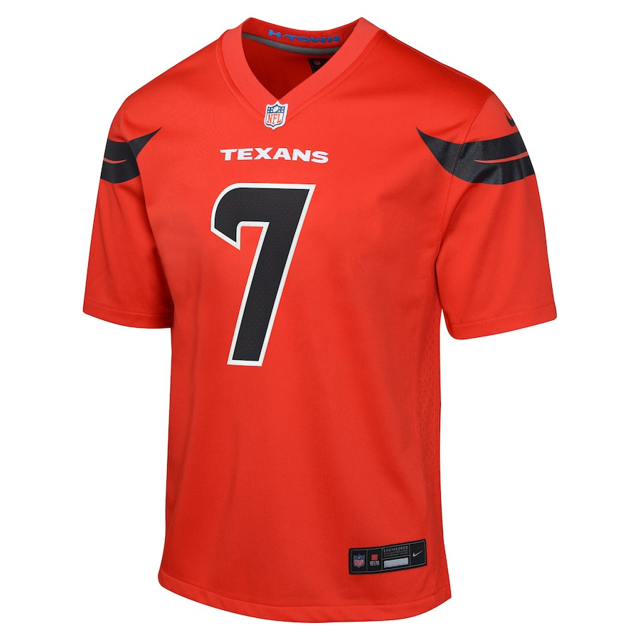 C.J. Stroud 7 Houston Texans Alternate Game Red NFL Jersey Youth