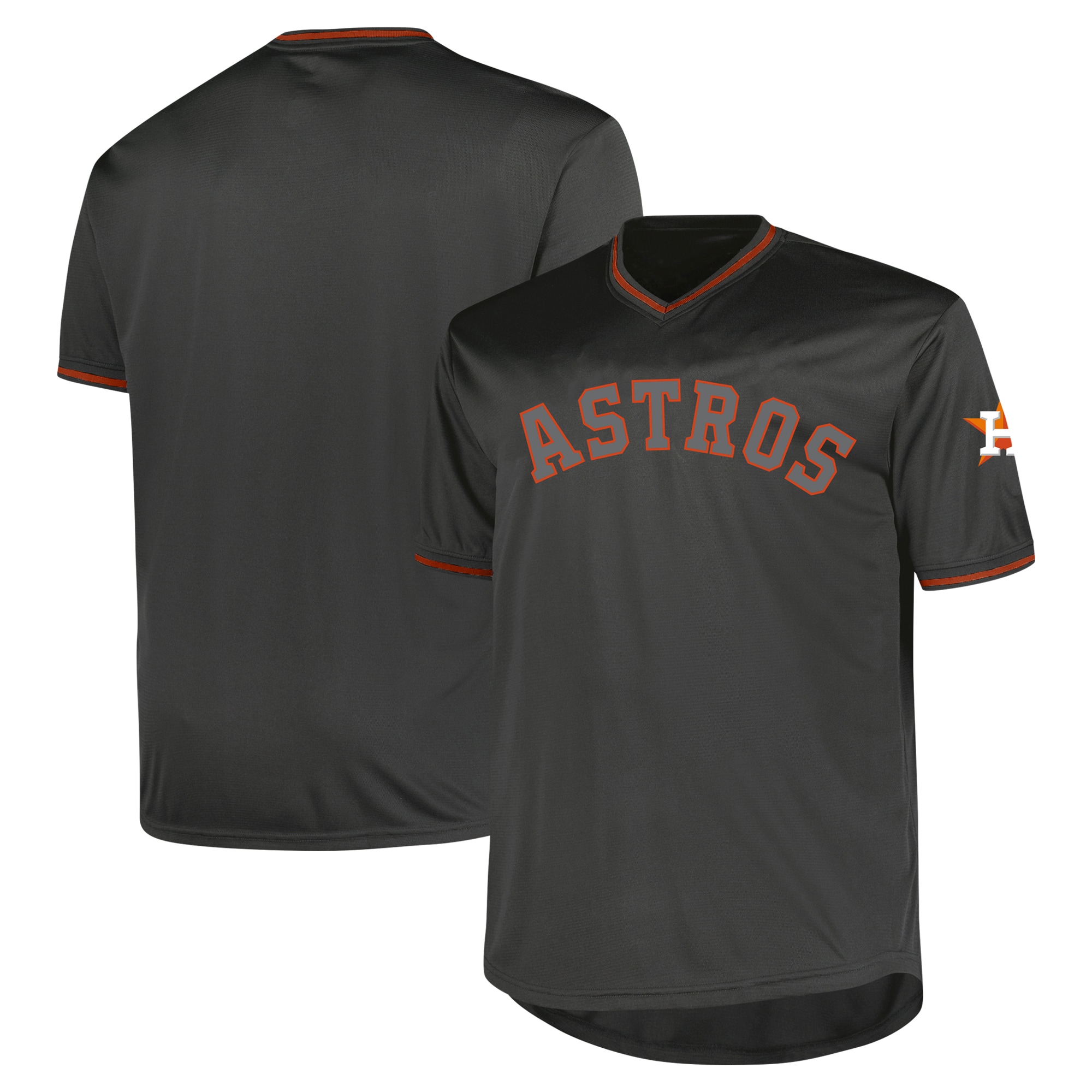 Houston Astros Profile Charcoal Big Tall Pop Fashion MLB Jersey Men's