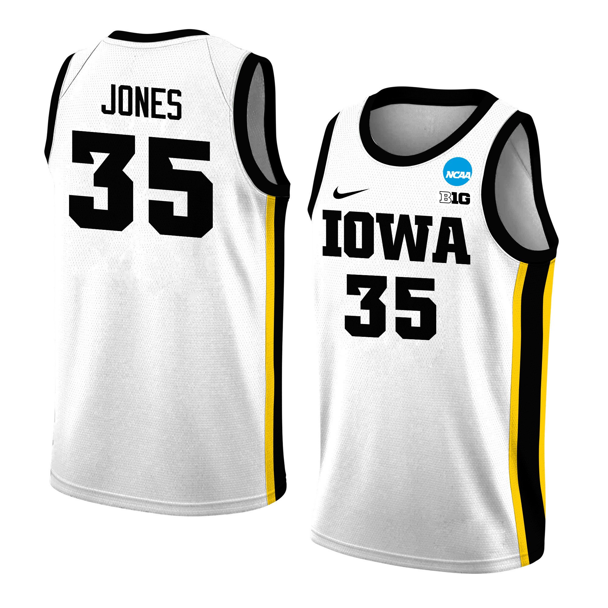 Ava Jones 35 Iowa Hawkeyes 2024 White Unisex NCAA Jersey Unisex