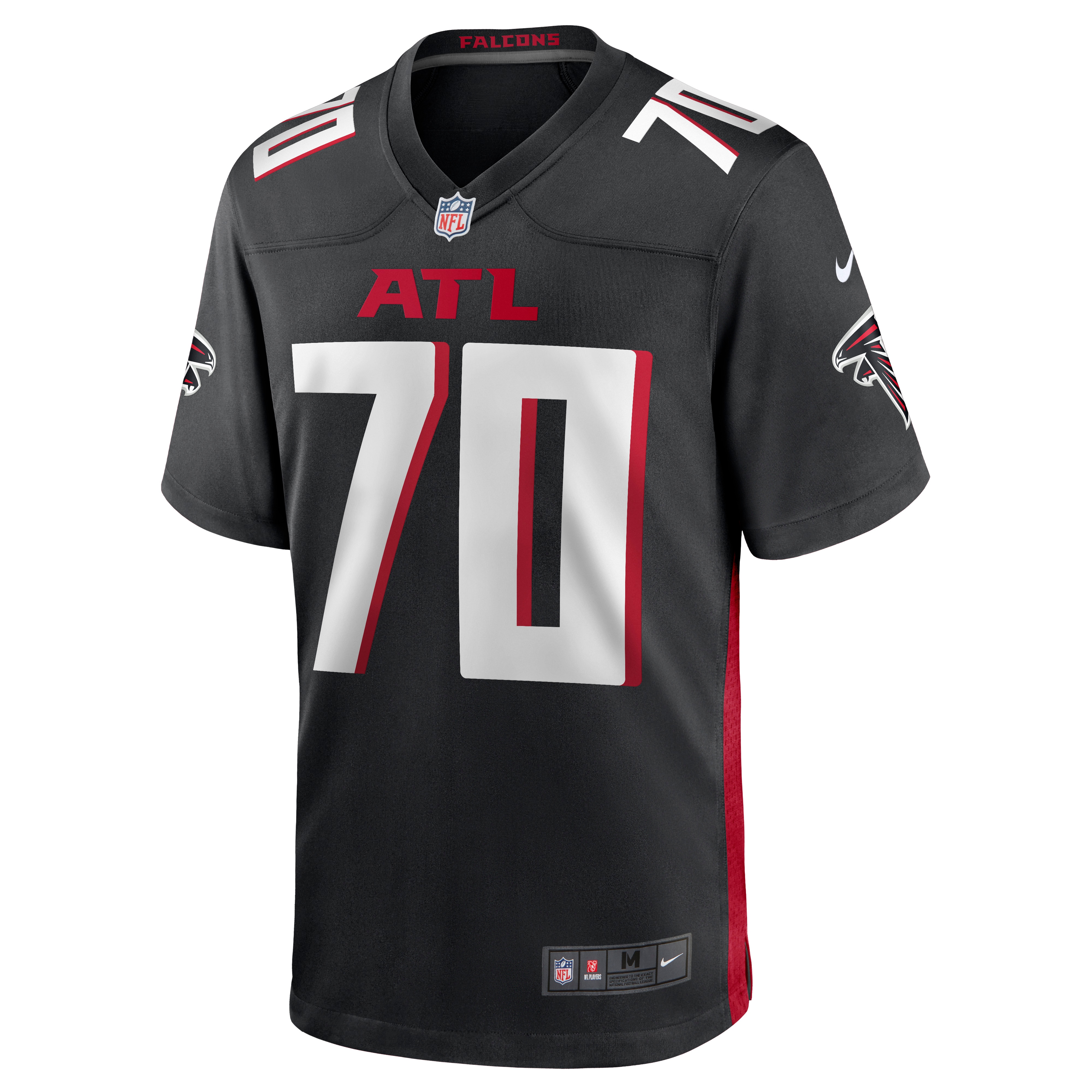 Atlanta Falcons Jake Matthews Black Game NFL Jersey Men's