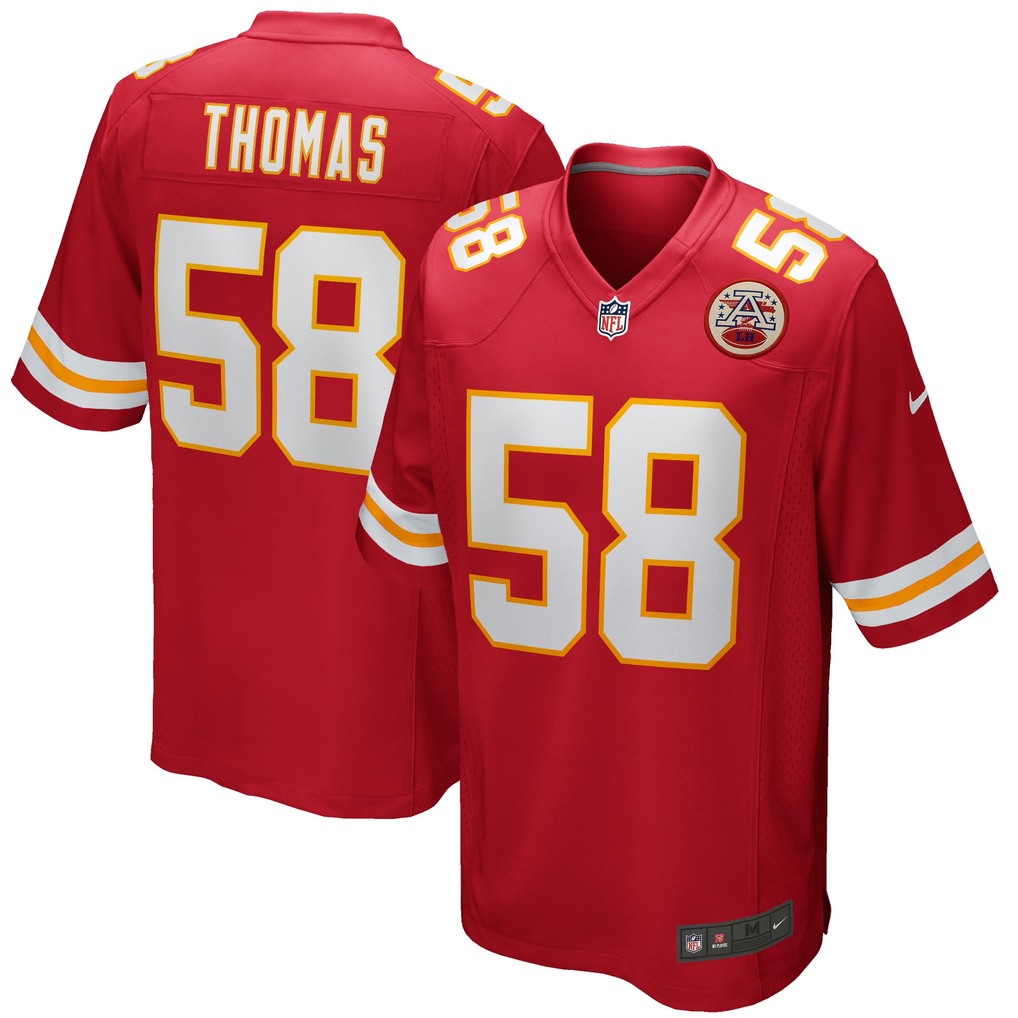 Kansas City Chiefs Derrick Thomas Red Game Retired Player NFL Jersey Men's