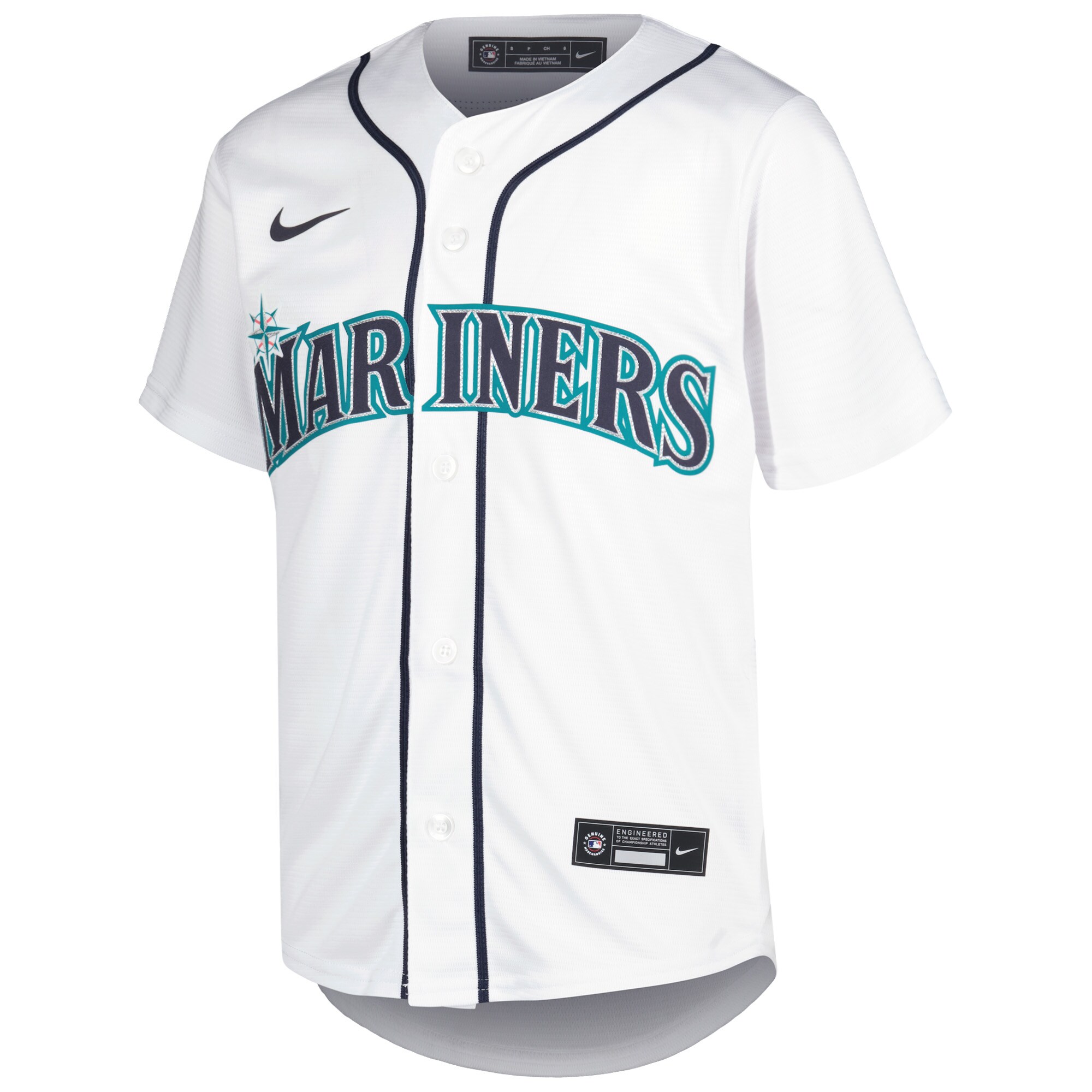 Seattle Mariners Julio Rodr?guez White Home Player MLB Jersey Youth