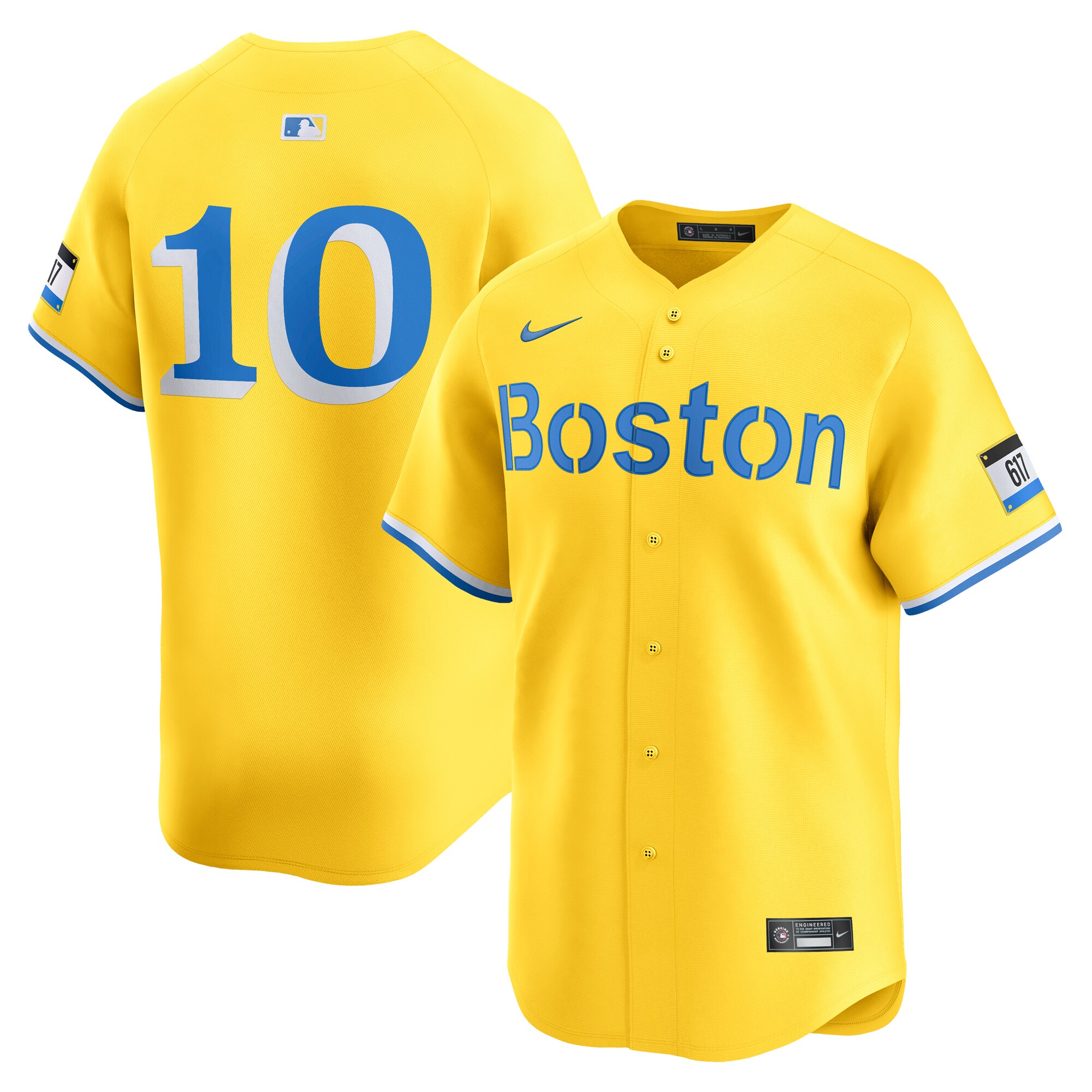 Boston Red Sox Trevor Story Gold City Connect Limited Player MLB Jersey Men's