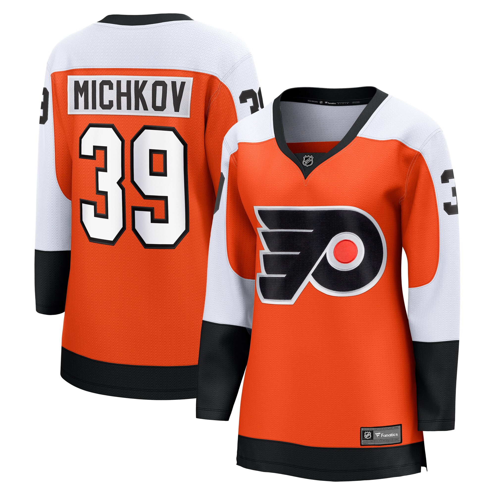 Philadelphia Flyers Matvei Michkov Orange Home Premier Breakaway Player NHL Jersey Women's