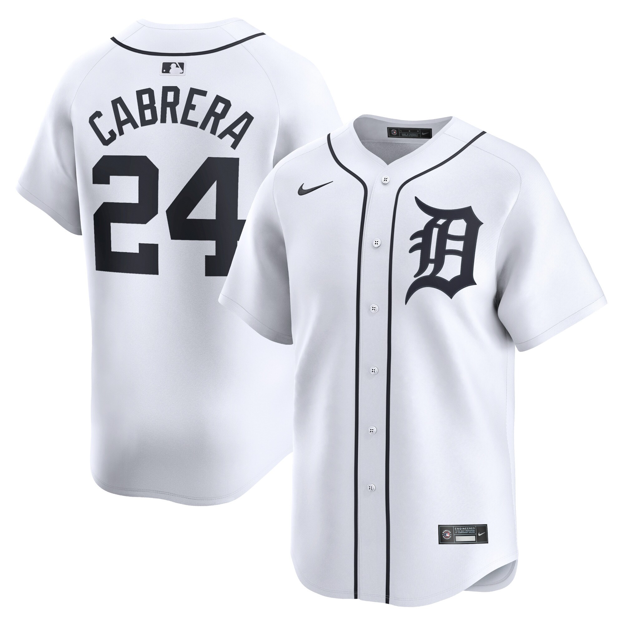Detroit Tigers Miguel Cabrera White Home Limited Player MLB Jersey Men's