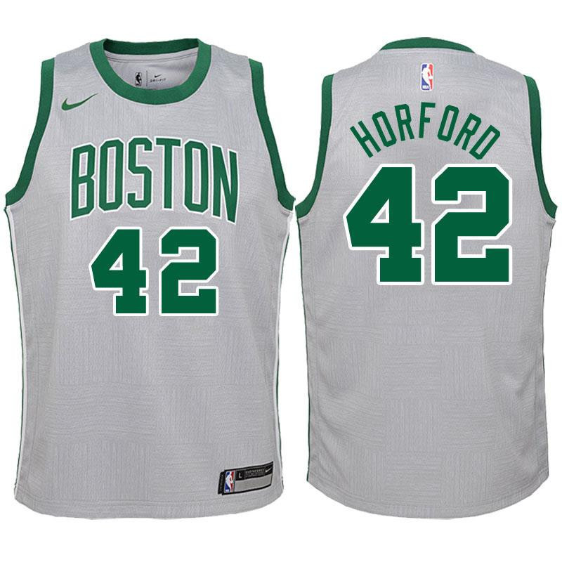 Boston Celtics 42 Al Horford Gray Swingman-City Edition NBA Jersey Youth