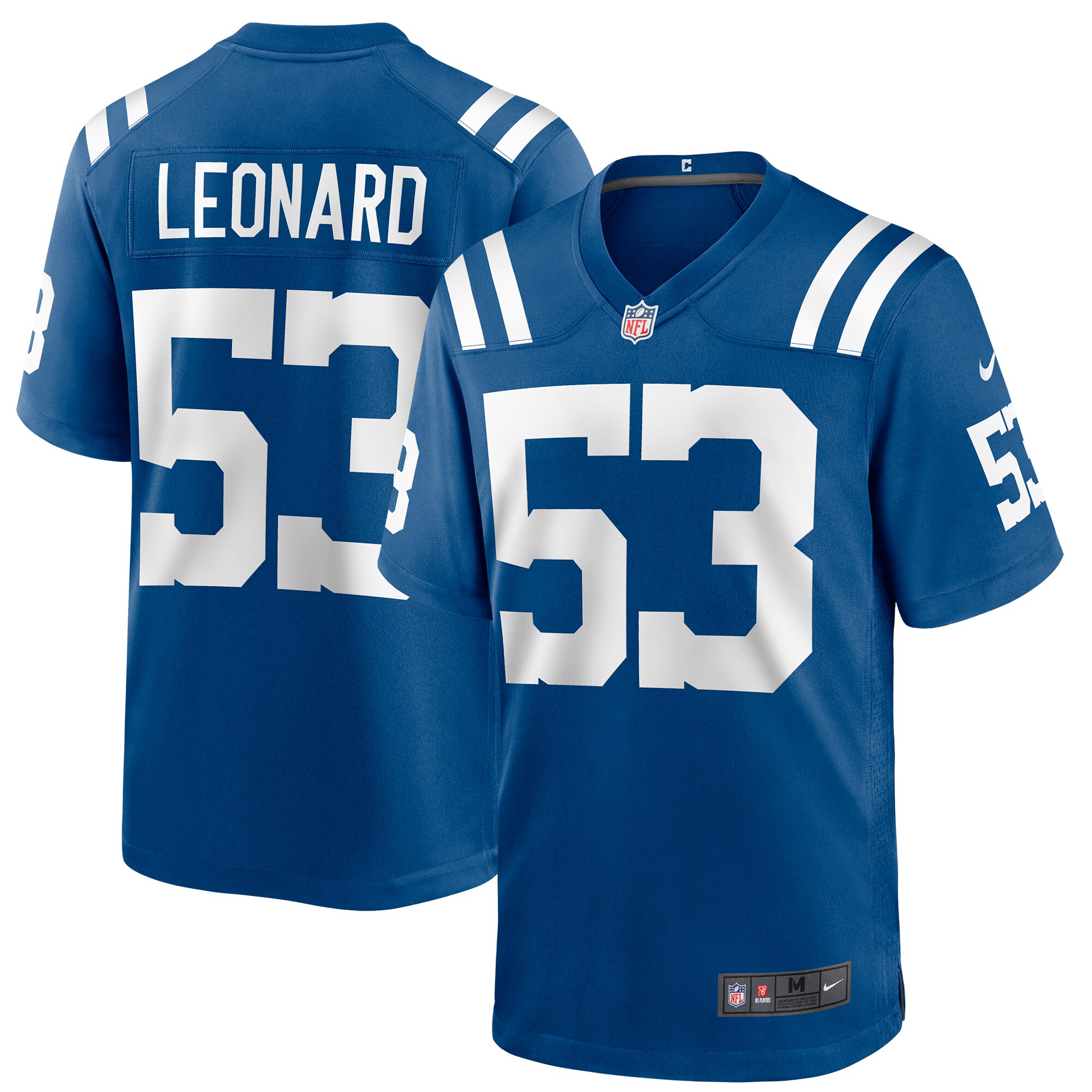 Indianapolis Colts Shaquille Leonard Royal Game NFL Jersey Men's