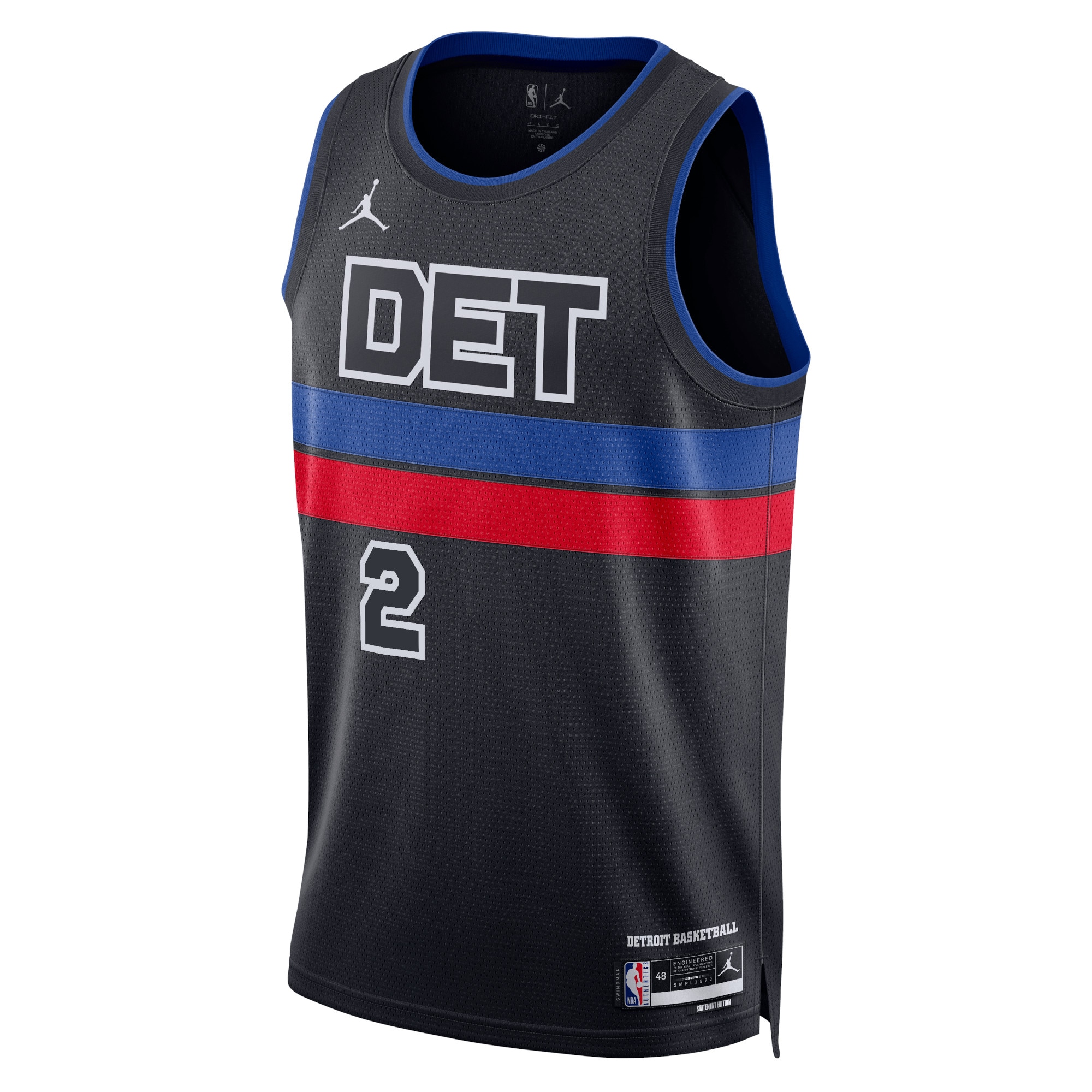 Detroit Pistons Jordan Statement Edition Swingman Blue Cade Cunningha Unisex NBA Jersey Unisex