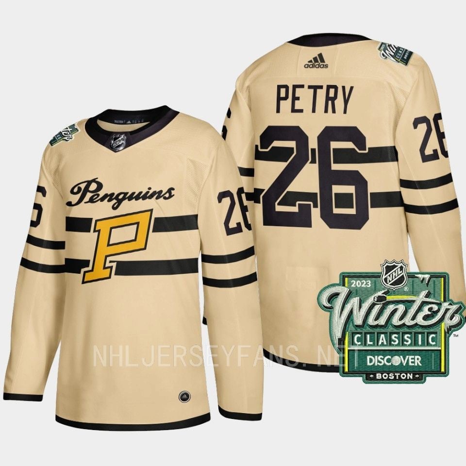 Jeff Petry 26 Pittsburgh Penguins 2023 Winter Classic Cream NHL Jersey Men's