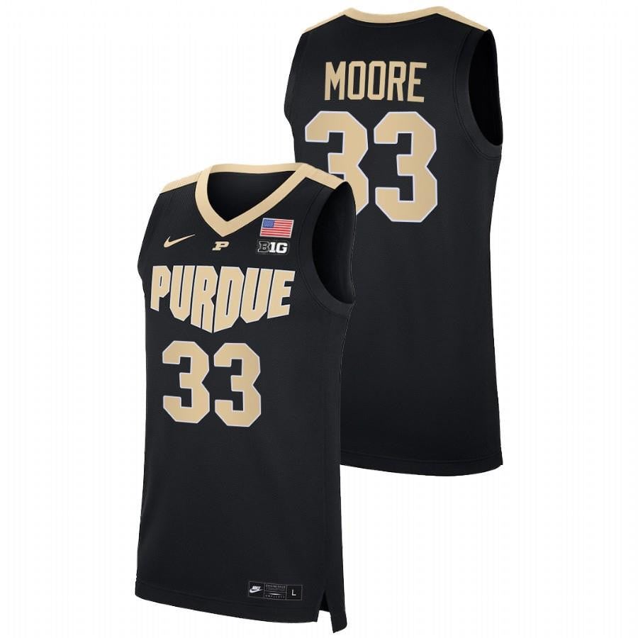 Purdue Boilermakers E'Twaun Moore 33 Black College NCAA Jersey Men's