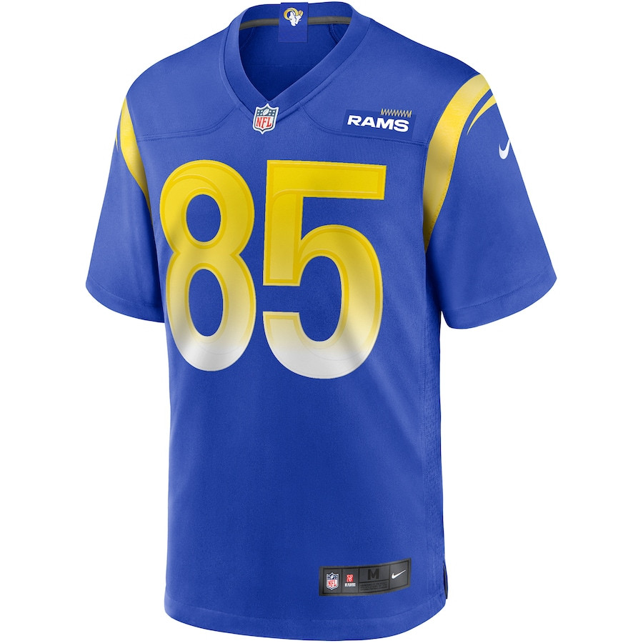 Jack Youngblood 85 Los Angeles Rams Game Retired Royal NFL Jersey Men's