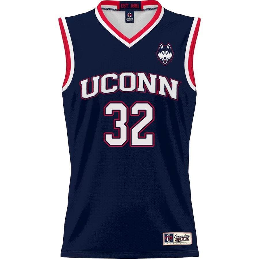Donovan Clingan 32 UConn Huskies Navy NCAA Jersey Men's