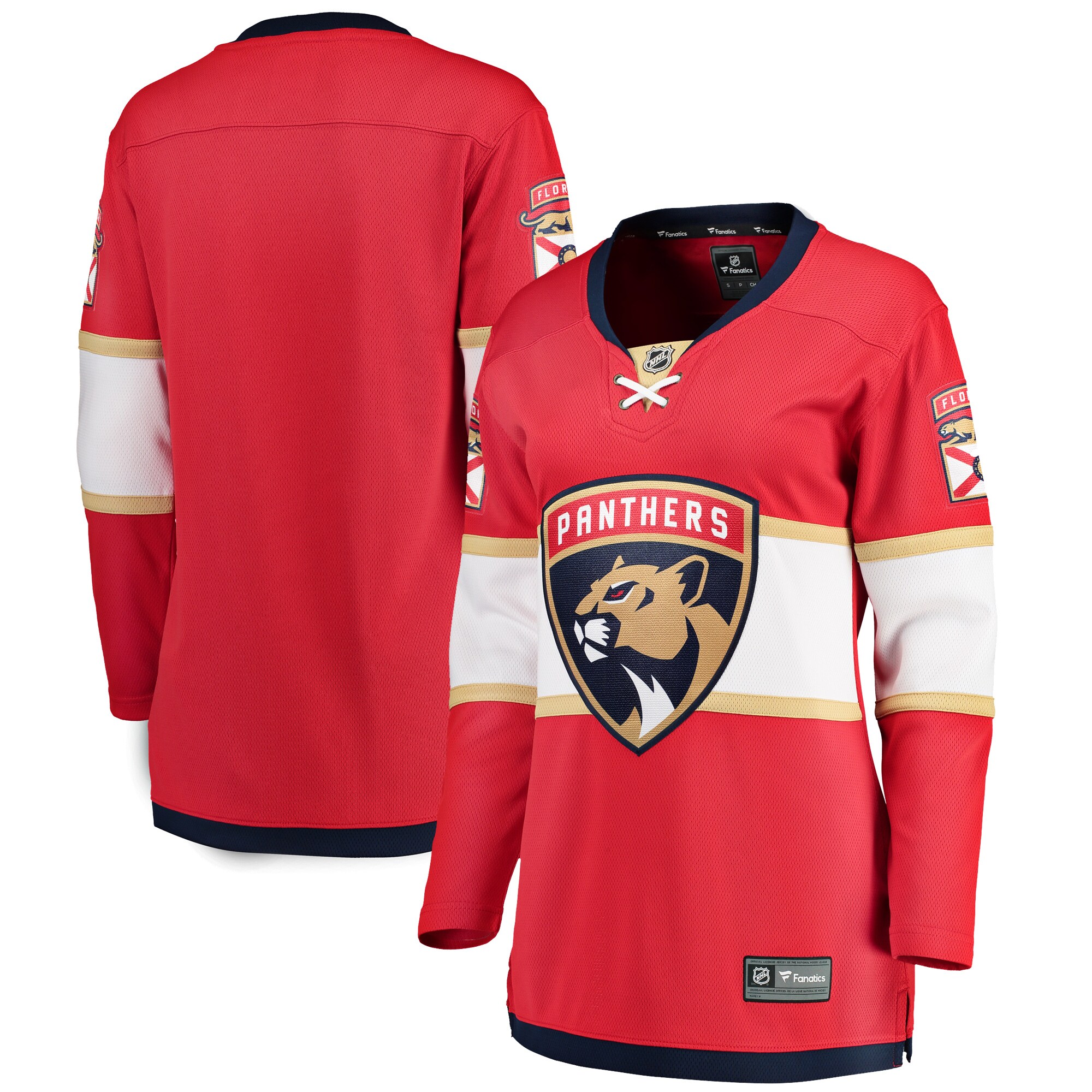 Florida Panthers Red Breakaway Home NHL Jersey Women's