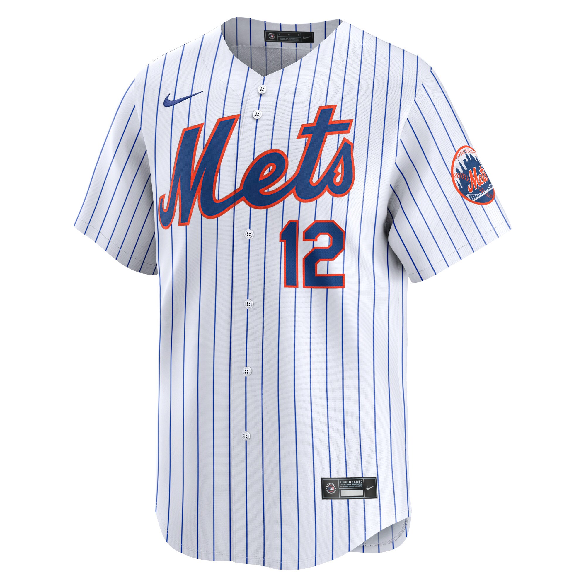 New York Mets Francisco Lindor White Home Limited Player MLB Jersey Men's