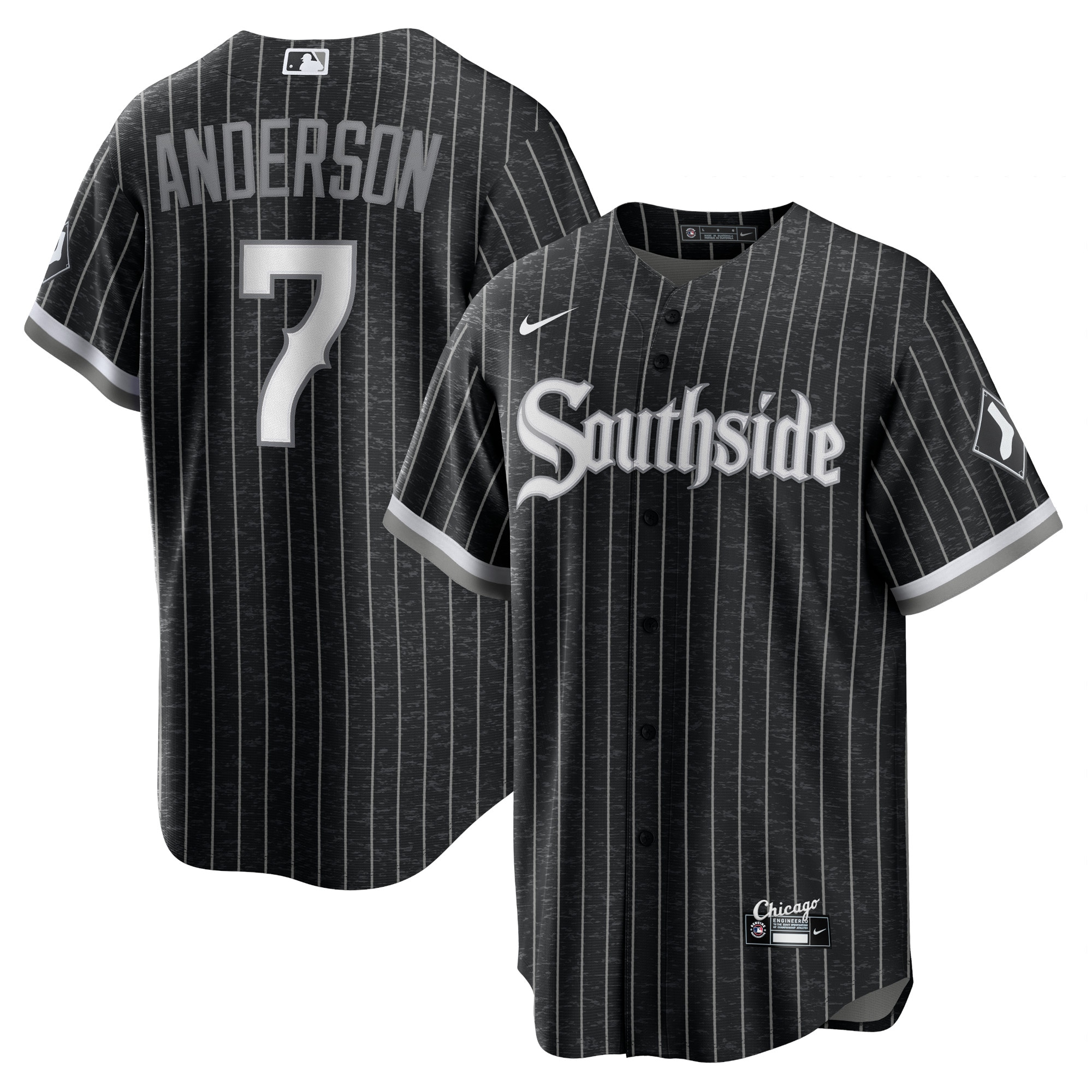 Chicago White Sox Tim Anderson Black City Connect Player MLB Jersey Men's
