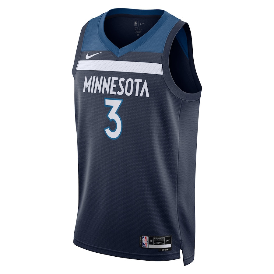 Jaden McDaniels 3 Minnesota Timberwolves Unisex Swingman Icon Edition Navy NBA Jersey Unisex