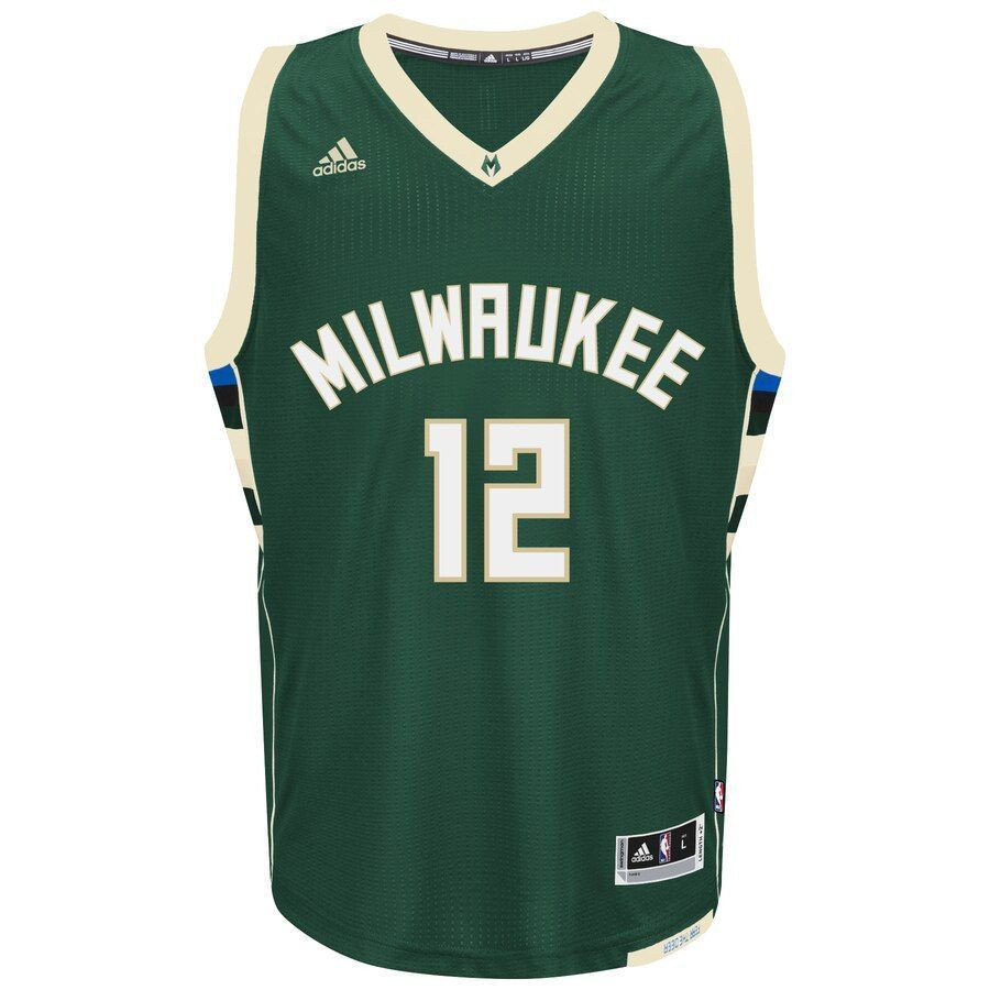 Jabari Parker Milwaukee Bucks Swingman Climacool Hunter Green NBA Jersey Men's