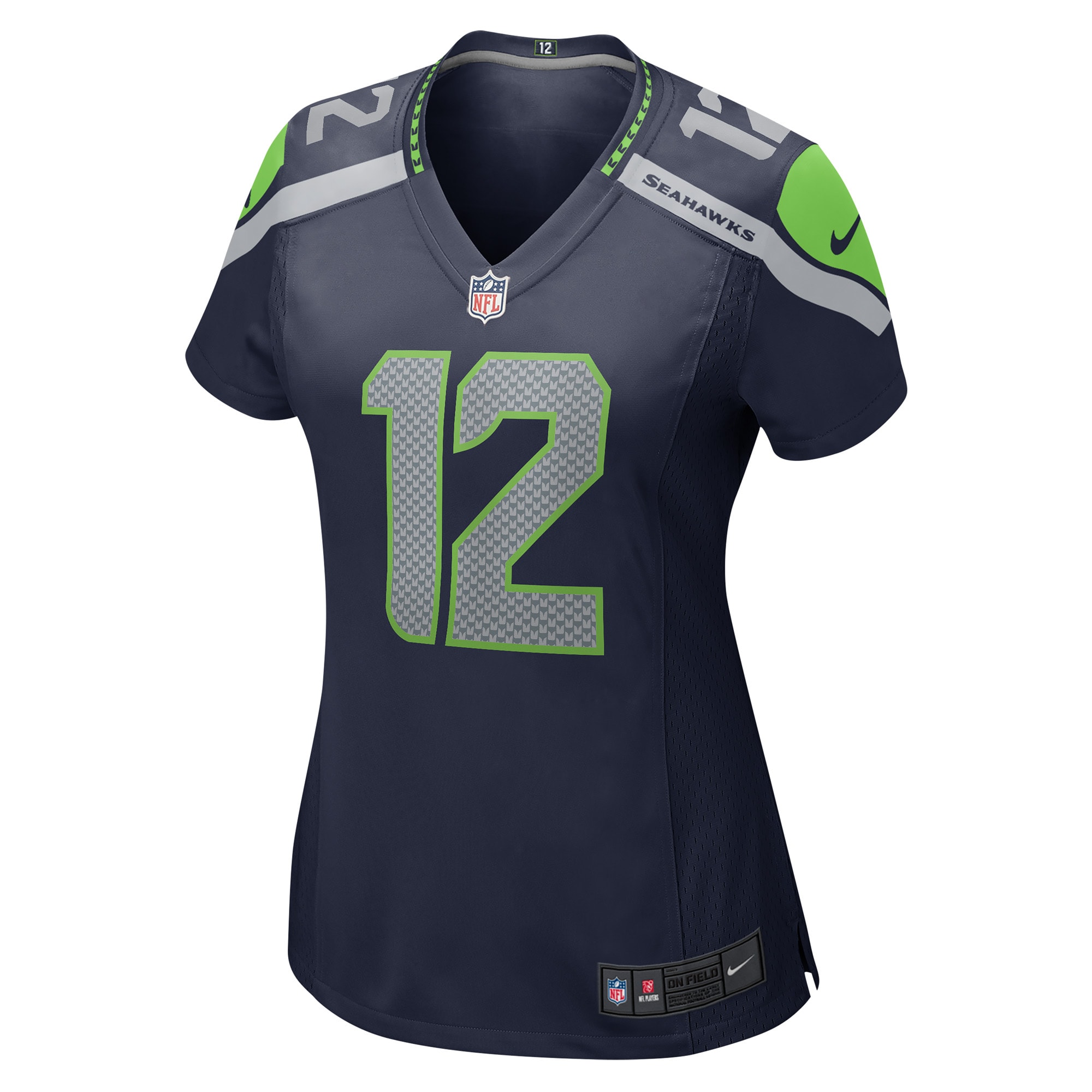 Seattle Seahawks 12s Navy Player NFL Jersey Women's